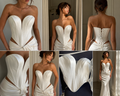 White satin corset