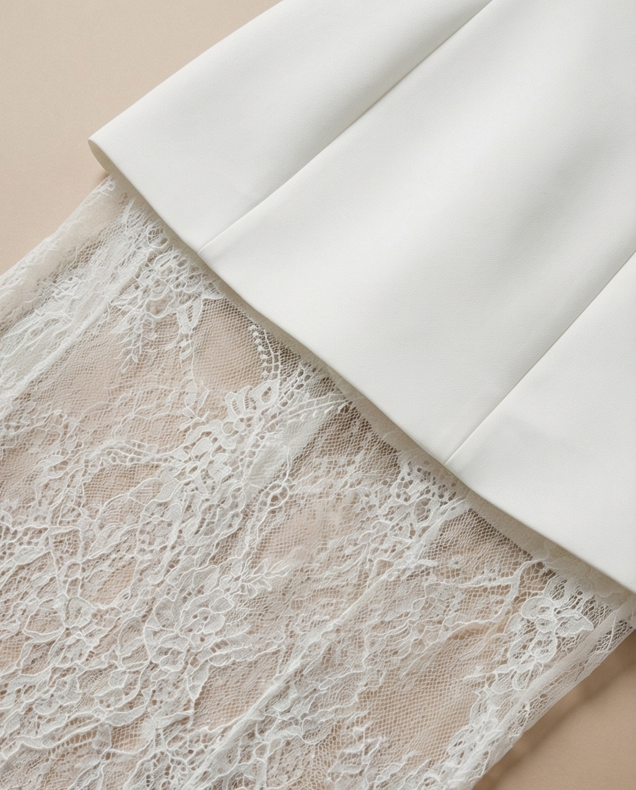 White bridal dress