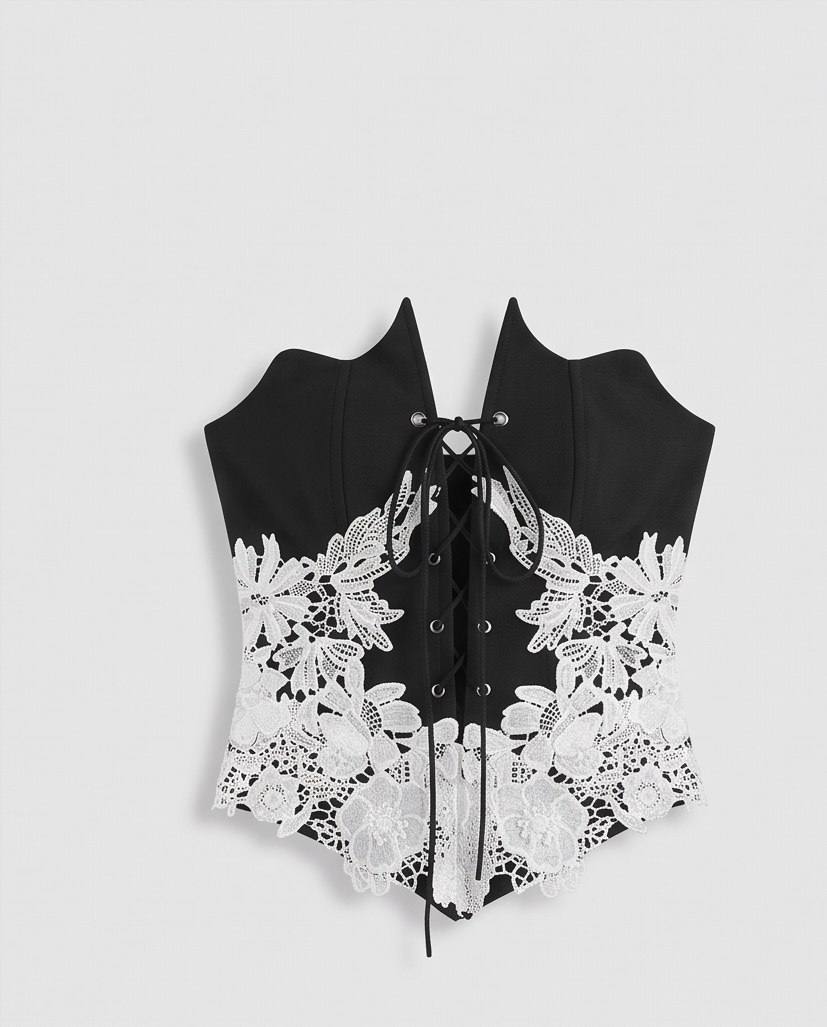 The Noire Lace Corset