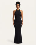 Midnight Muse Halter Maxi Dress