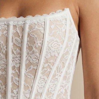 crafted lace corset